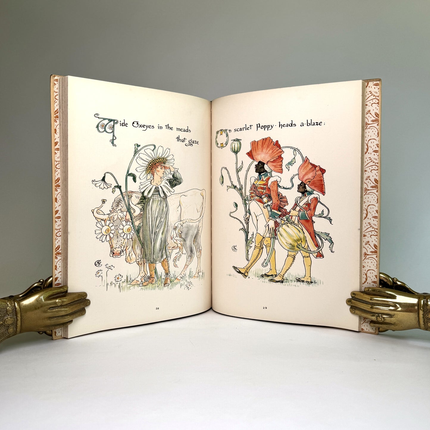 Walter Crane’s Flora’s Feast: A Masque of Flowers - Exceptional 1899 Edition