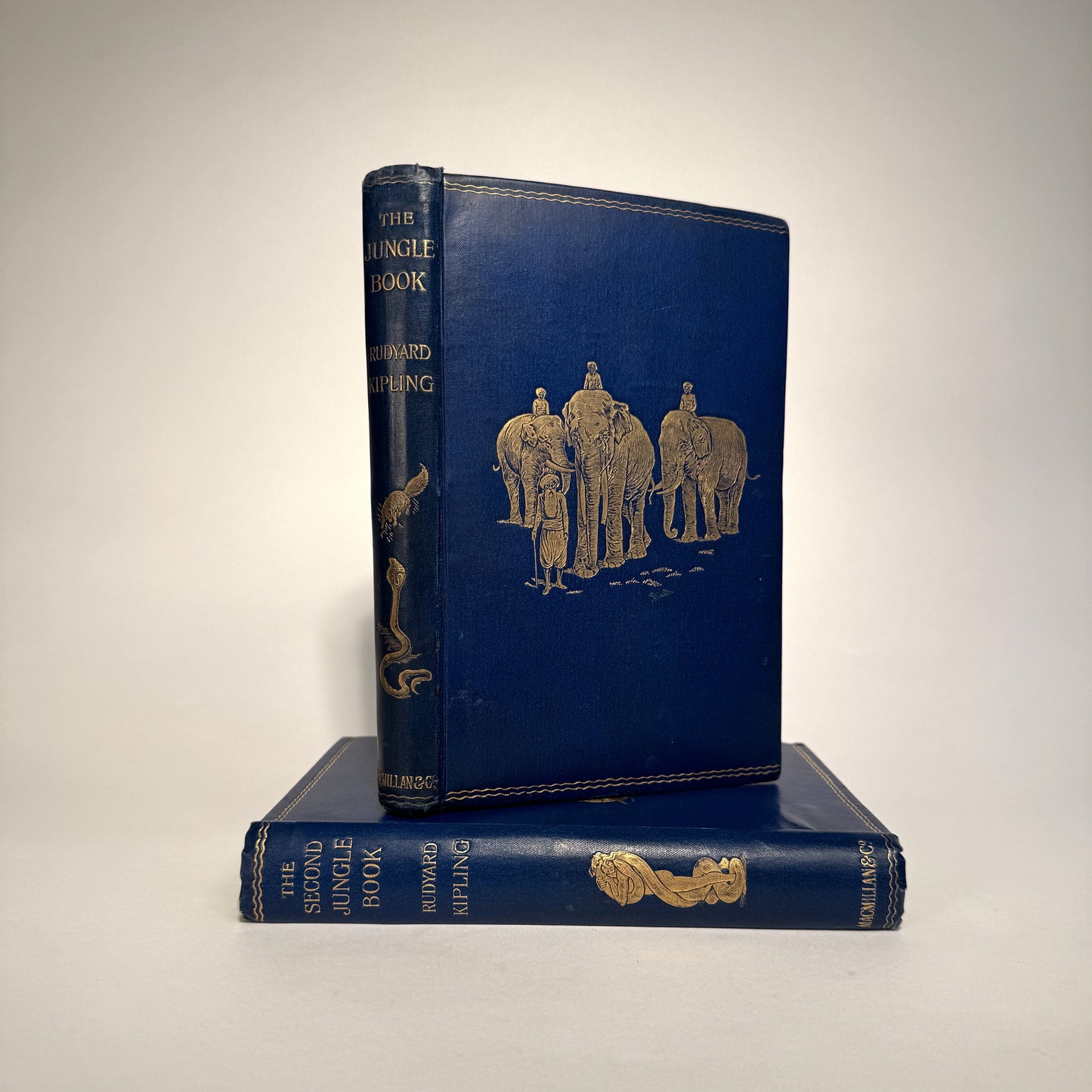 The Jungle Book and The Second Jungle Book - First Edition Set in Original Gilt Cloth