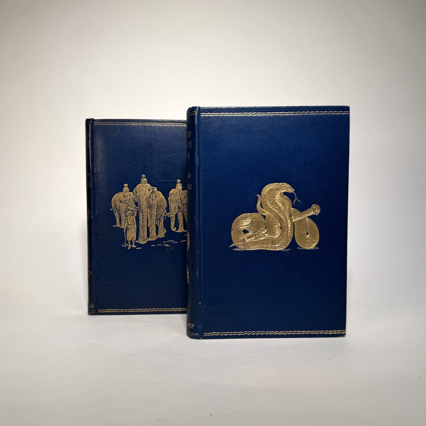 The Jungle Book and The Second Jungle Book - First Edition Set in Original Gilt Cloth