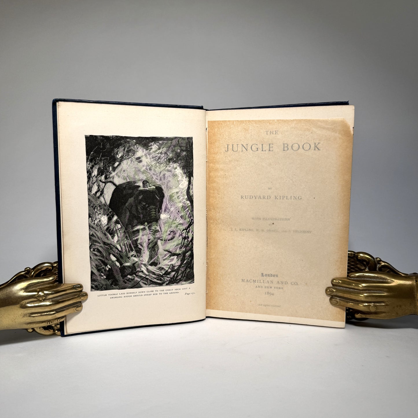 The Jungle Book and The Second Jungle Book - First Edition Set in Original Gilt Cloth