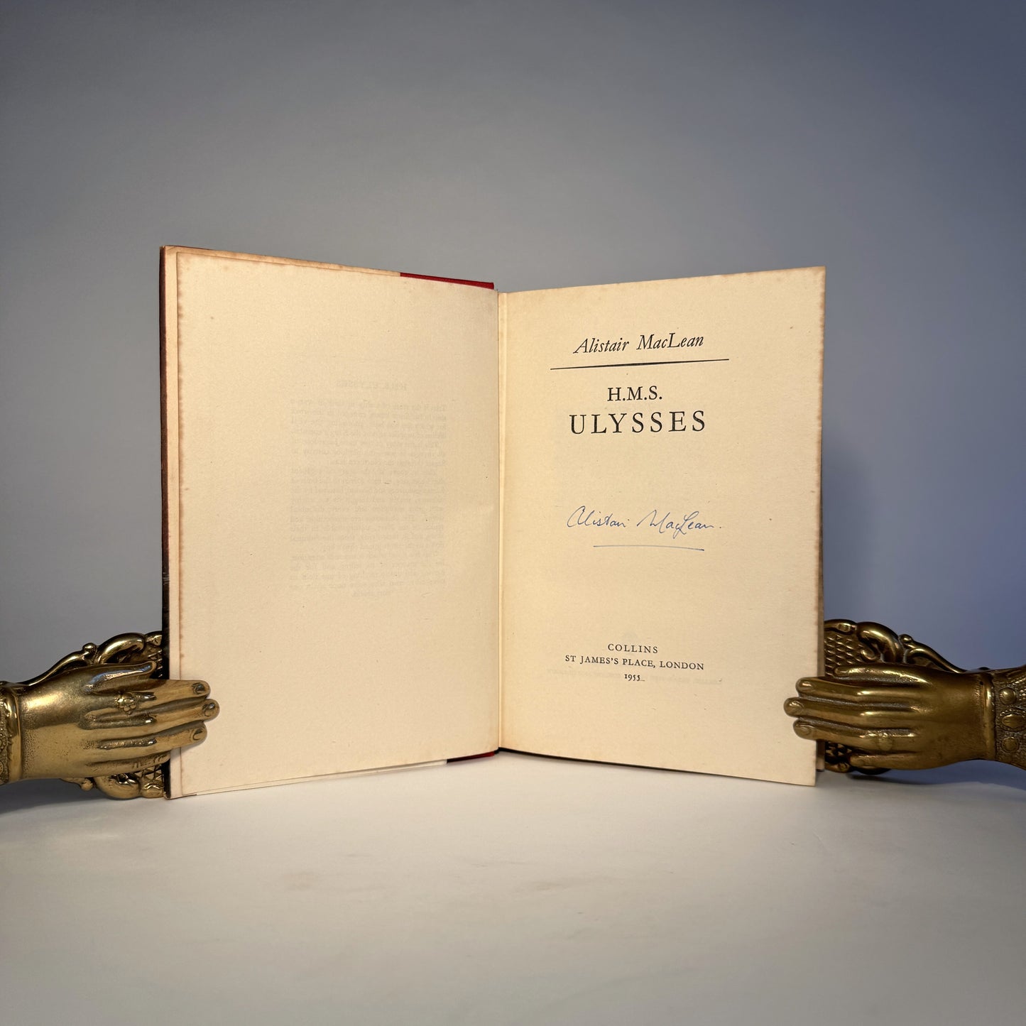 H.M.S. Ulysses by Alistair MacLean - Signed Copy in Unrestored Dust Jacket