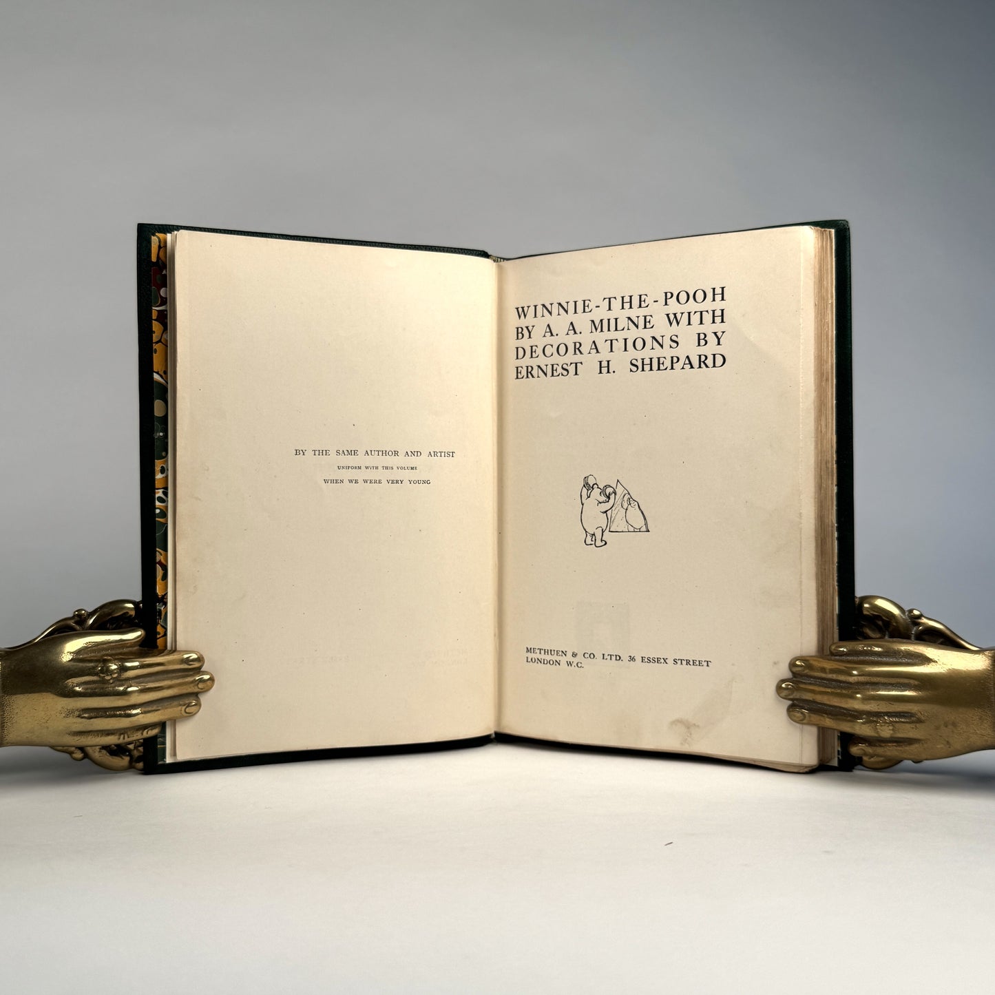 A. A. Milne’s Winnie-the-Pooh - Finely Bound in Full Green Morocco, Illustrated by E. H. Shepard