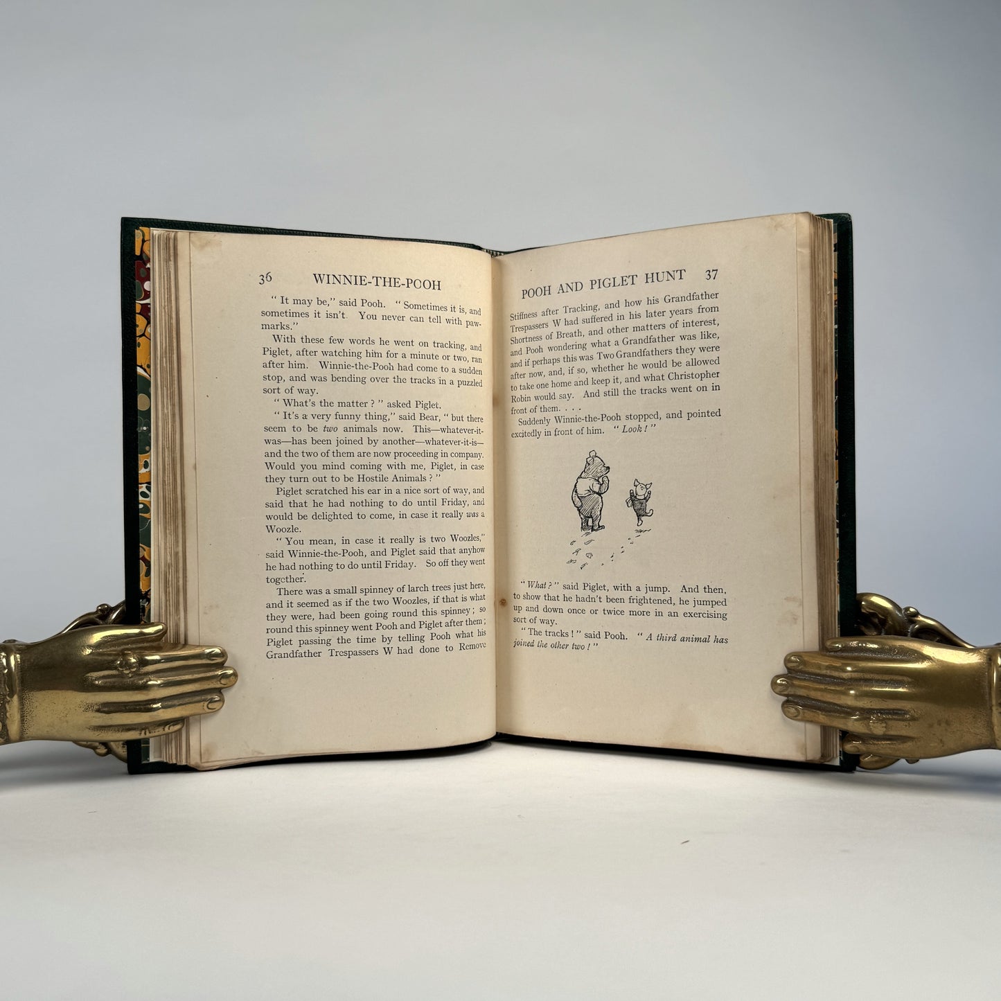 A. A. Milne’s Winnie-the-Pooh - Finely Bound in Full Green Morocco, Illustrated by E. H. Shepard