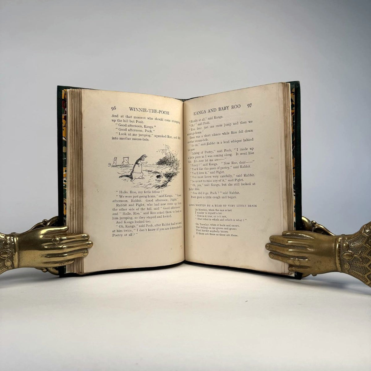 A. A. Milne’s Winnie-the-Pooh - Finely Bound in Full Green Morocco, Illustrated by E. H. Shepard