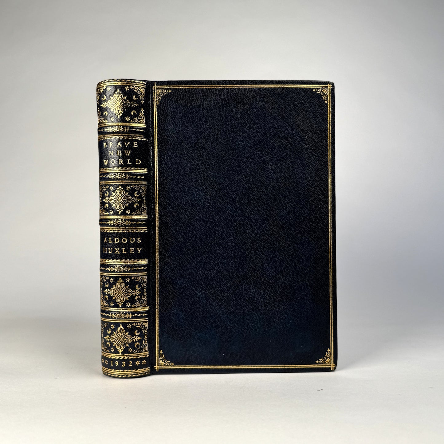 Aldous Huxley’s Brave New World - Finely Bound in Full Navy Morocco