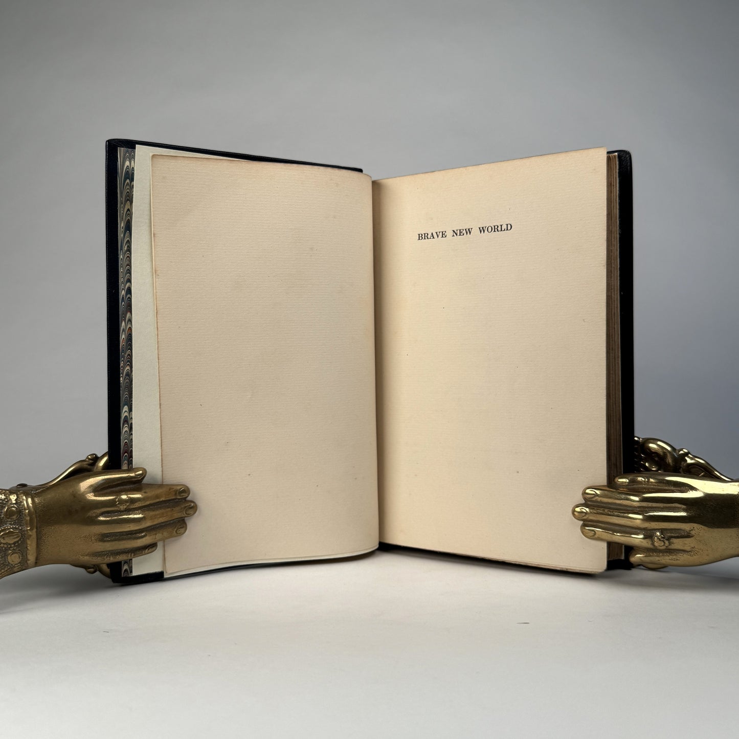 Aldous Huxley’s Brave New World - Finely Bound in Full Navy Morocco