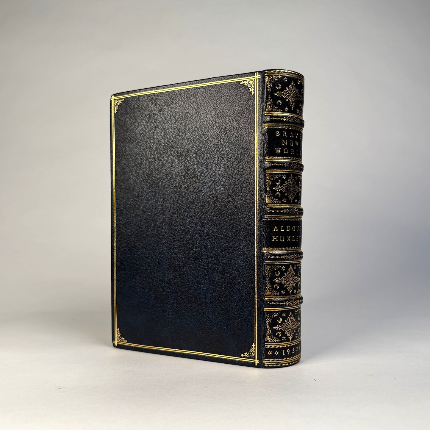 Aldous Huxley’s Brave New World - Finely Bound in Full Navy Morocco