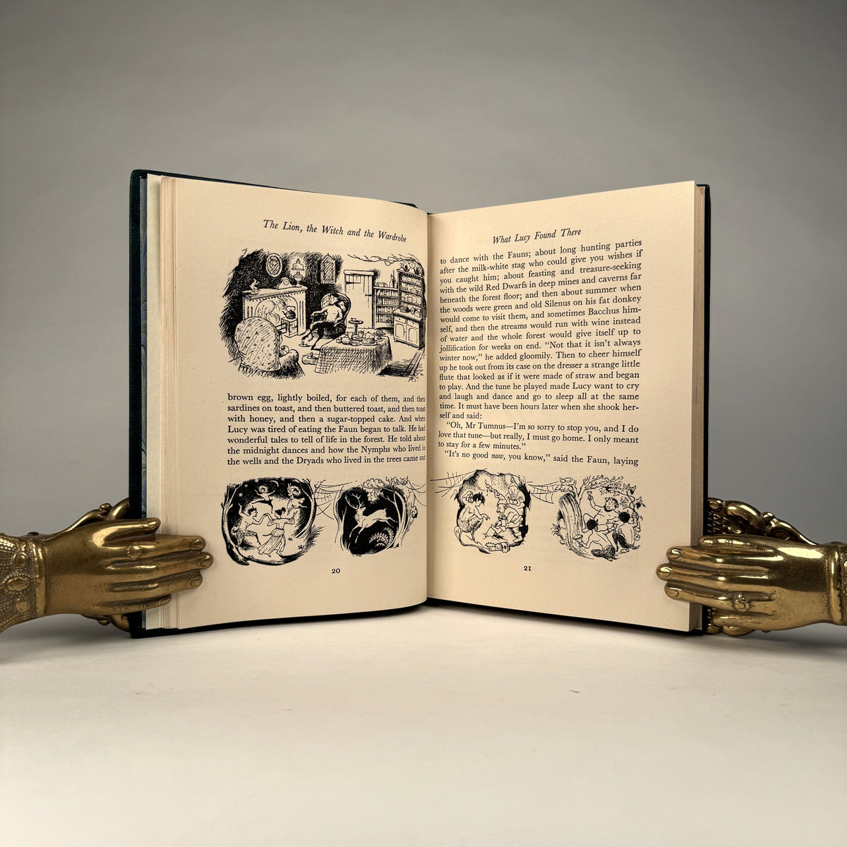 C. S. Lewis, The Lion, the Witch and the Wardrobe - Finely Bound in Full Green Morocco