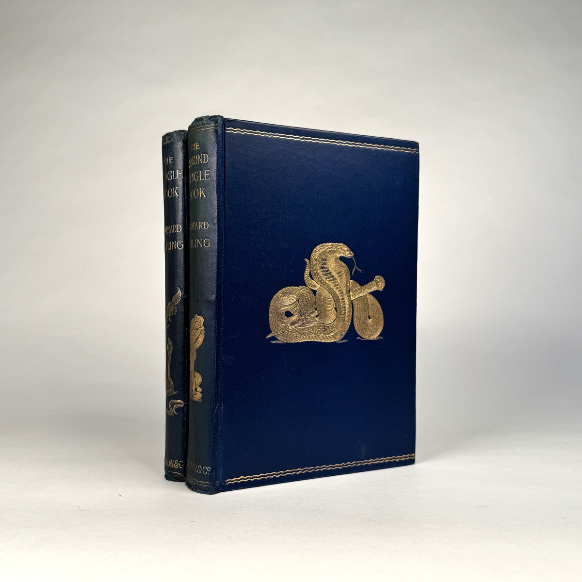 Rudyard Kipling’s The Jungle Book & The Second Jungle Book - Original Gilt Cloth Two-Volume Set