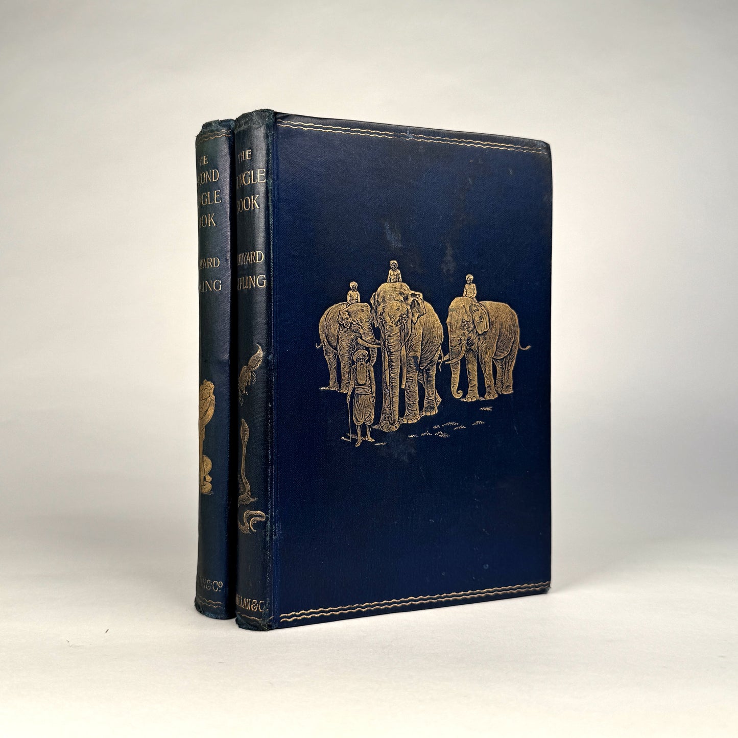 Rudyard Kipling’s The Jungle Book & The Second Jungle Book - Original Gilt Cloth Two-Volume Set