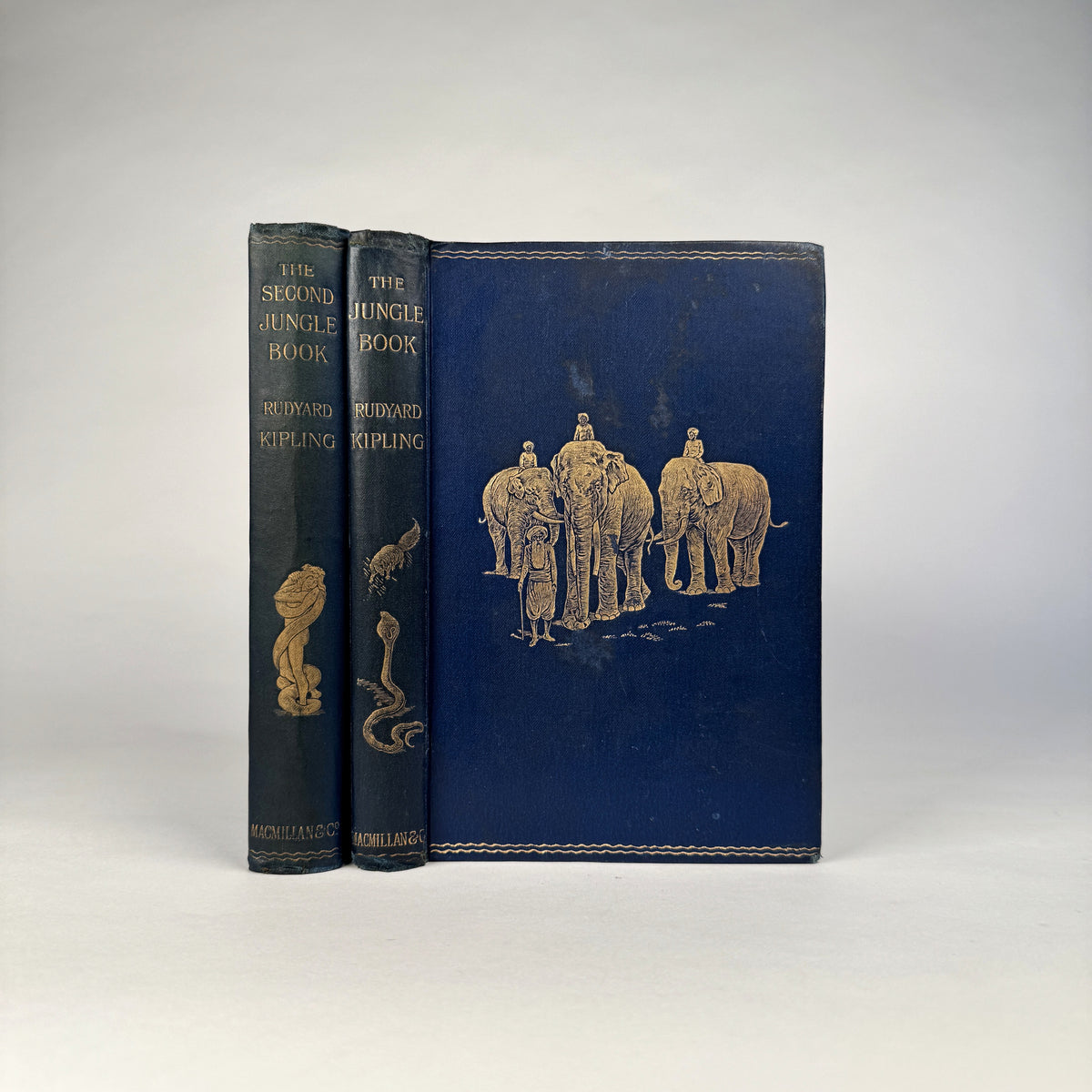 Rudyard Kipling’s The Jungle Book & The Second Jungle Book - Original Gilt Cloth Two-Volume Set
