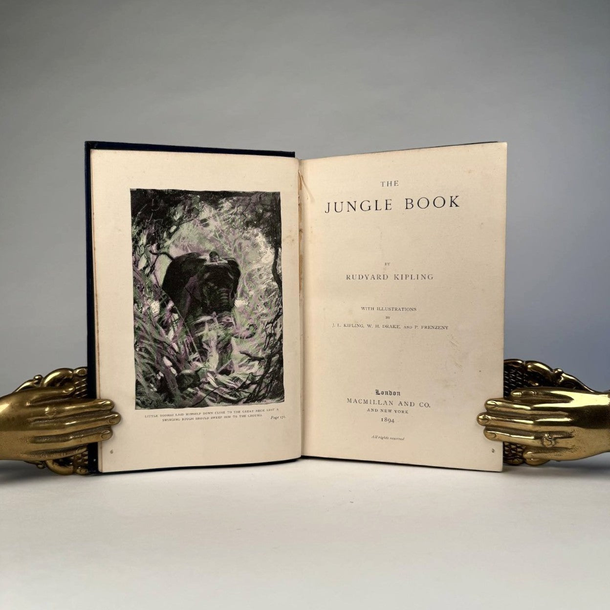 Rudyard Kipling’s The Jungle Book & The Second Jungle Book - Original Gilt Cloth Two-Volume Set
