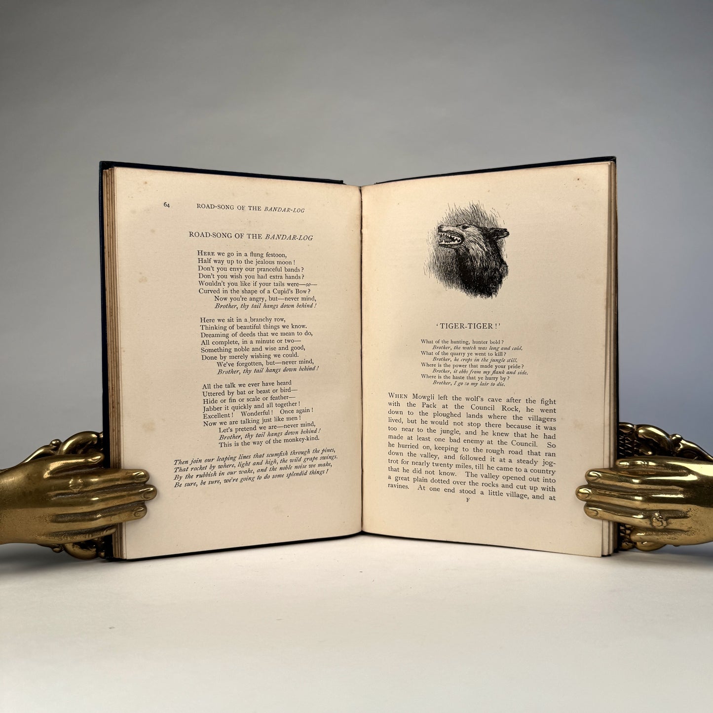 Rudyard Kipling’s The Jungle Book & The Second Jungle Book - Original Gilt Cloth Two-Volume Set