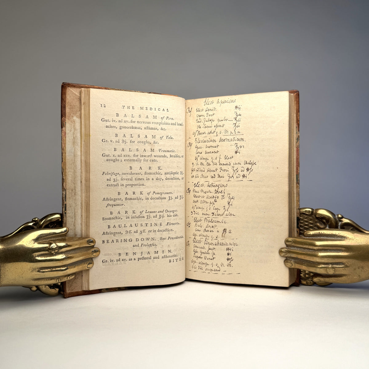 The Medical Pocket-Book - Annotated Georgian Medical Handbook, 1781