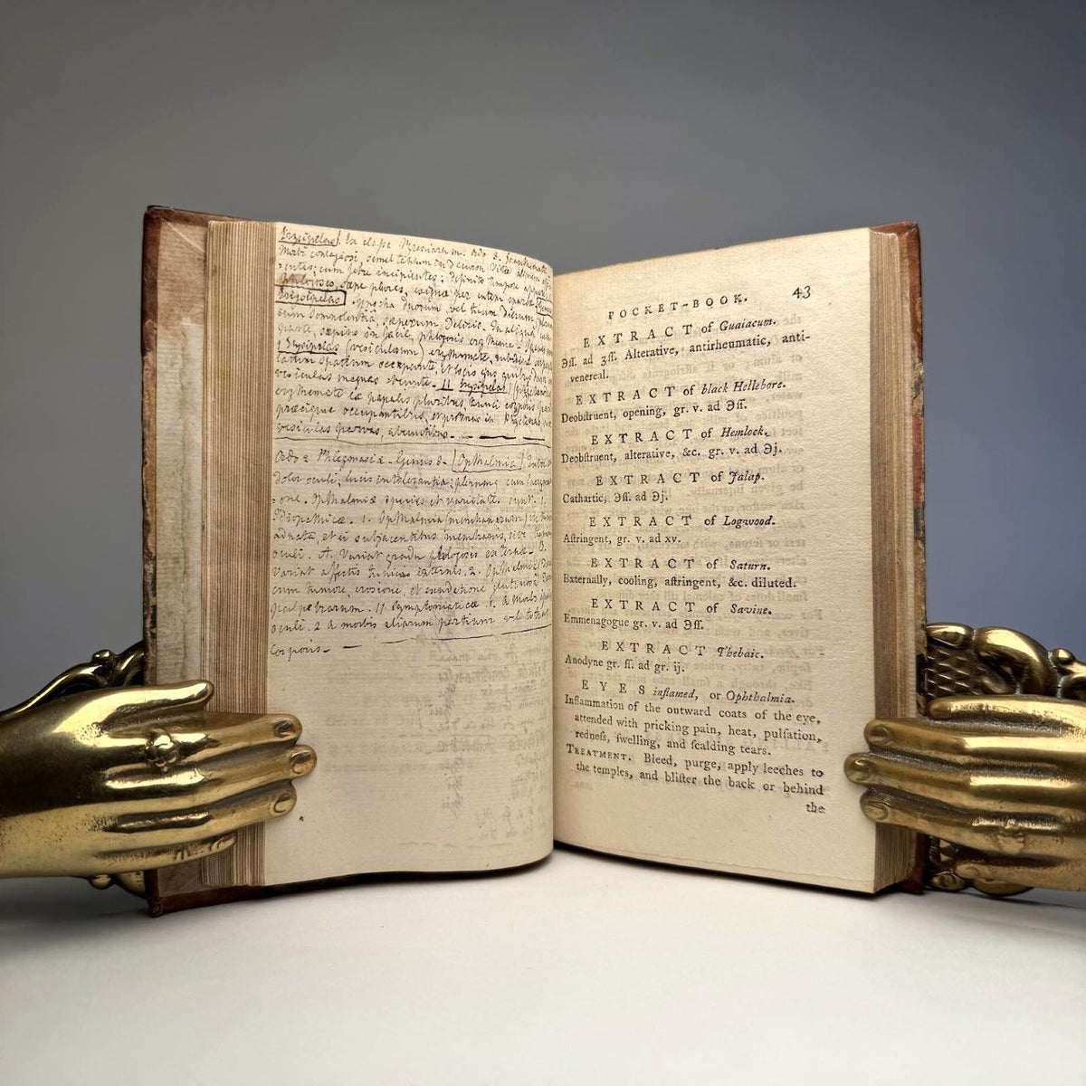 The Medical Pocket-Book - Annotated Georgian Medical Handbook, 1781