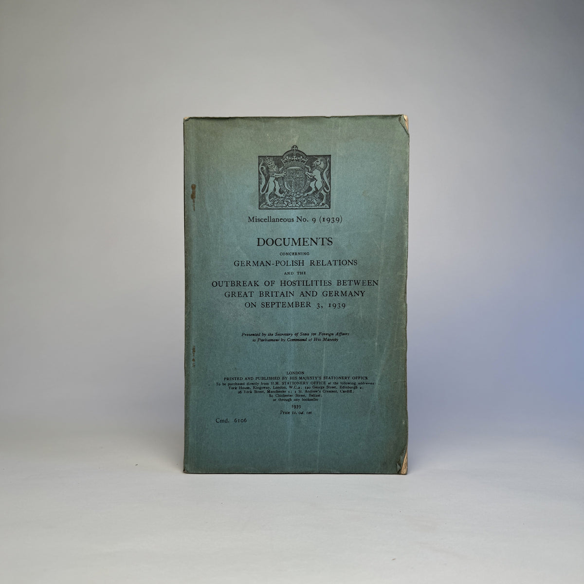 The Road to War - Five Government Papers from the Library of Lord Portal, 1939-1942