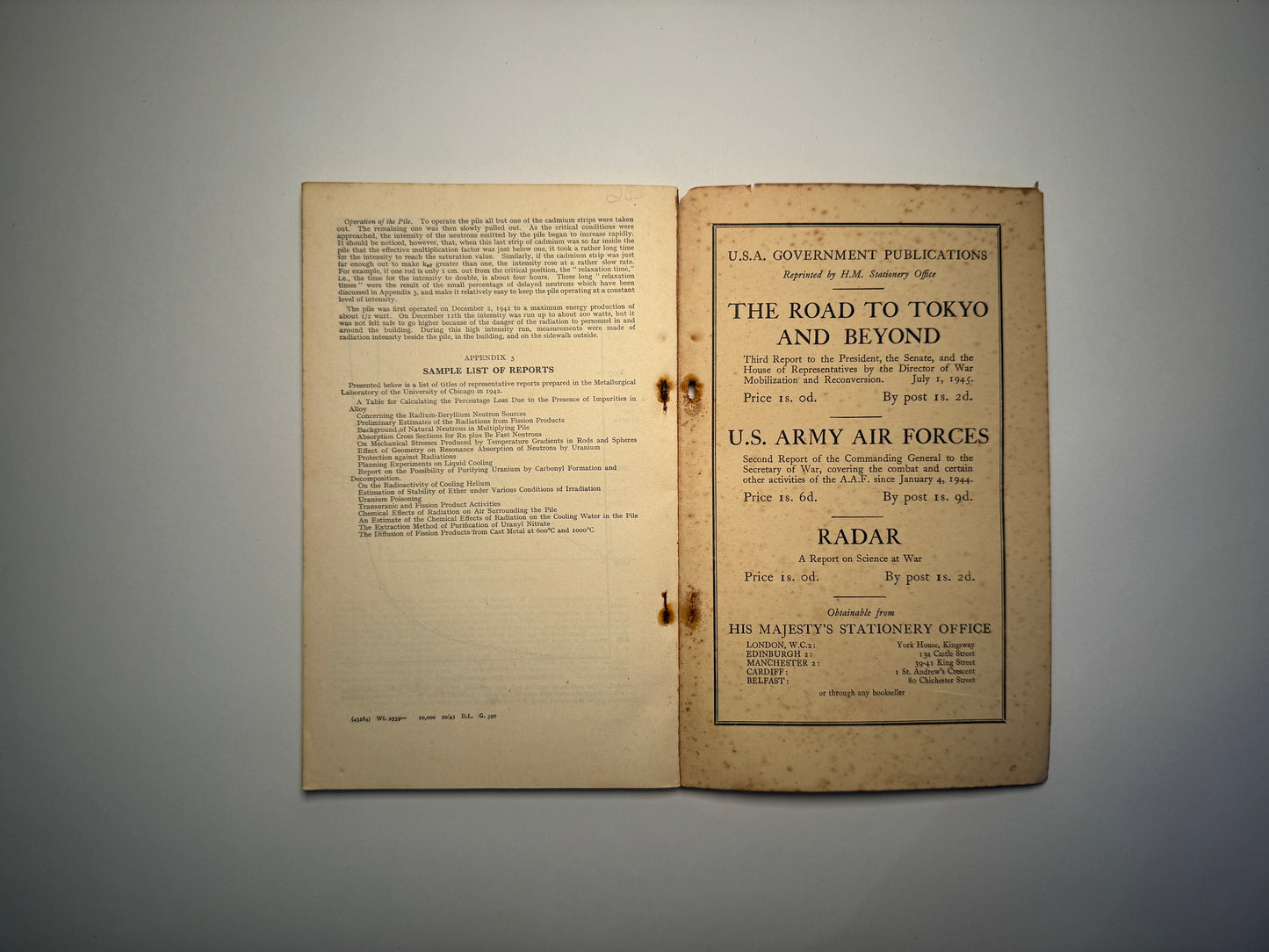 Original Smyth Report: Atomic Bomb Development 1940-1945