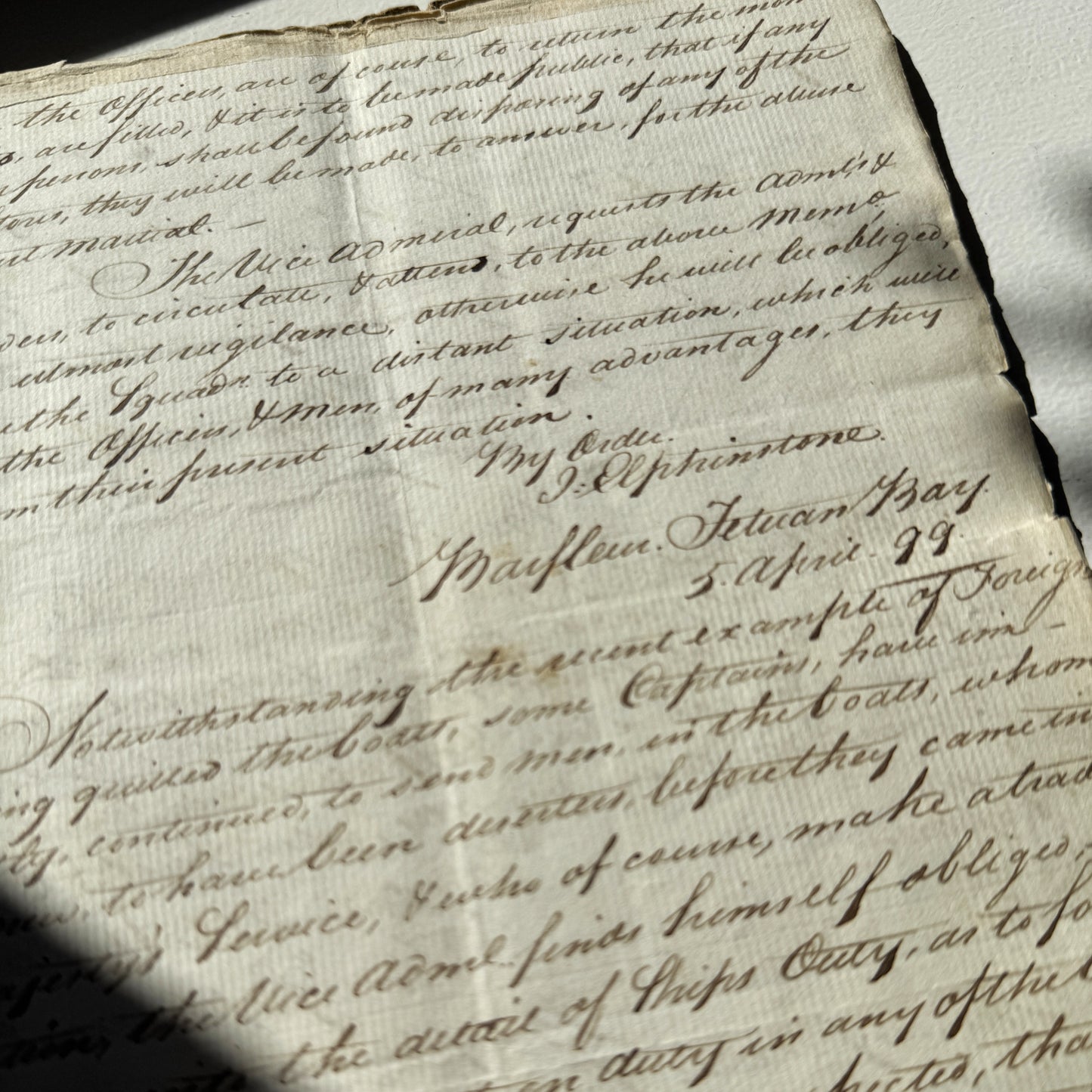 Nelson’s Execution Order - Captain Darby’s HMS Bellerophon Pocket Book, Naples 1799