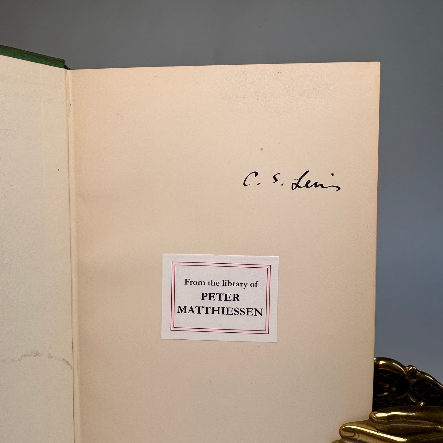 The Magician’s Nephew - Signed First Edition with Matthiessen Provenance