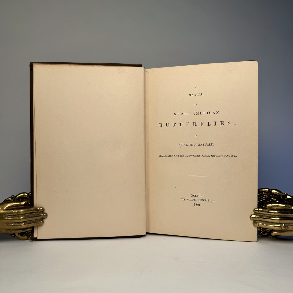 Manual of North American Butterflies - Ten Hand-Coloured Plates, 1891