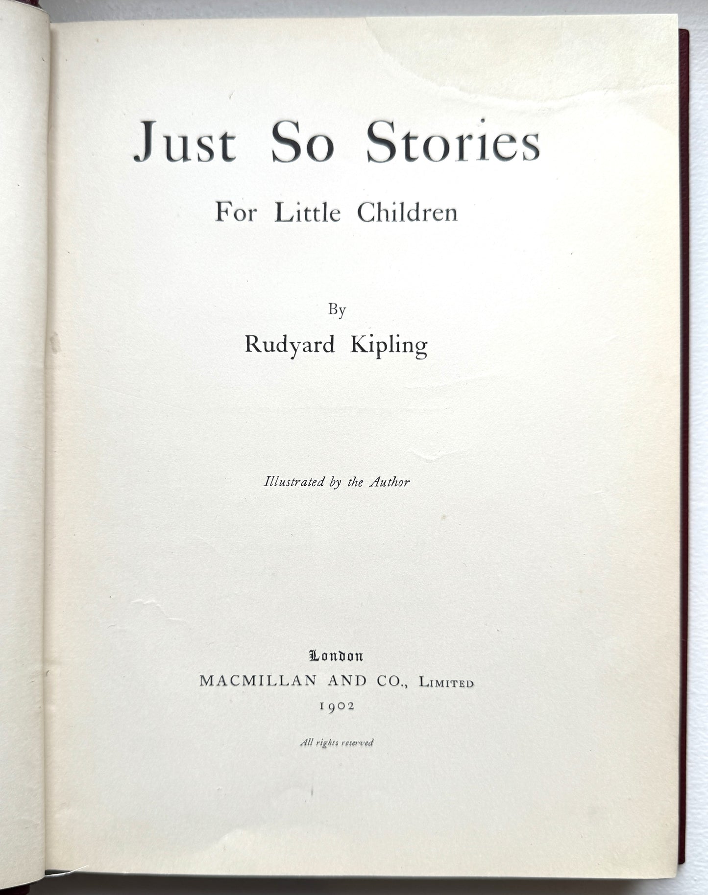Just So Stories by Rudyard Kipling