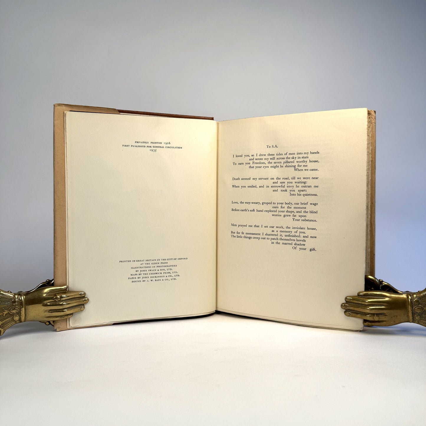 T. E. Lawrence’s Seven Pillars of Wisdom - Scarce 1935 Dust Jacket