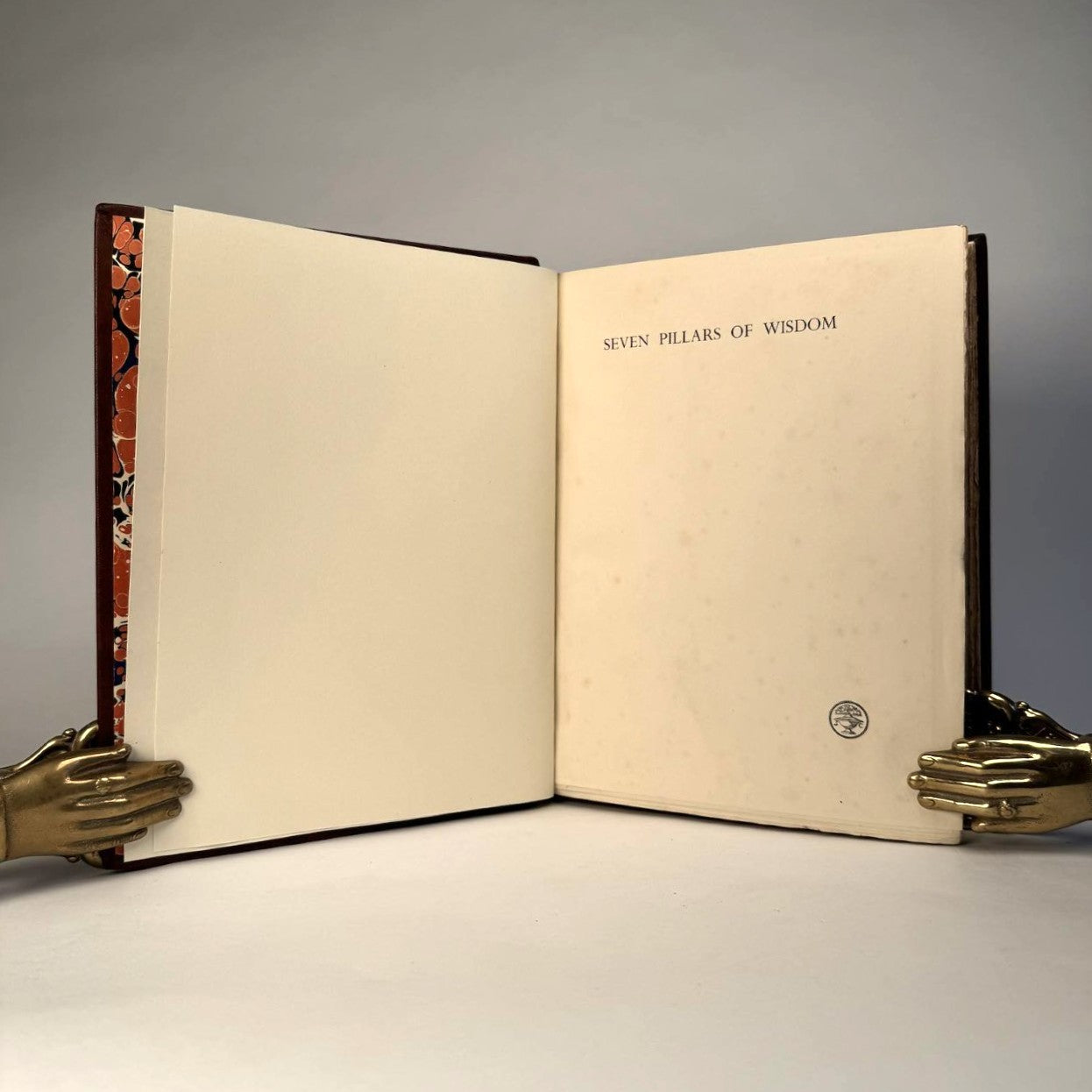 T. E. Lawrence’s Seven Pillars of Wisdom - Magnificent Full Morocco Binding with Gilt Swords