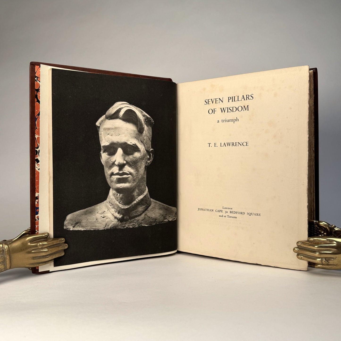 T. E. Lawrence’s Seven Pillars of Wisdom - Magnificent Full Morocco Binding with Gilt Swords