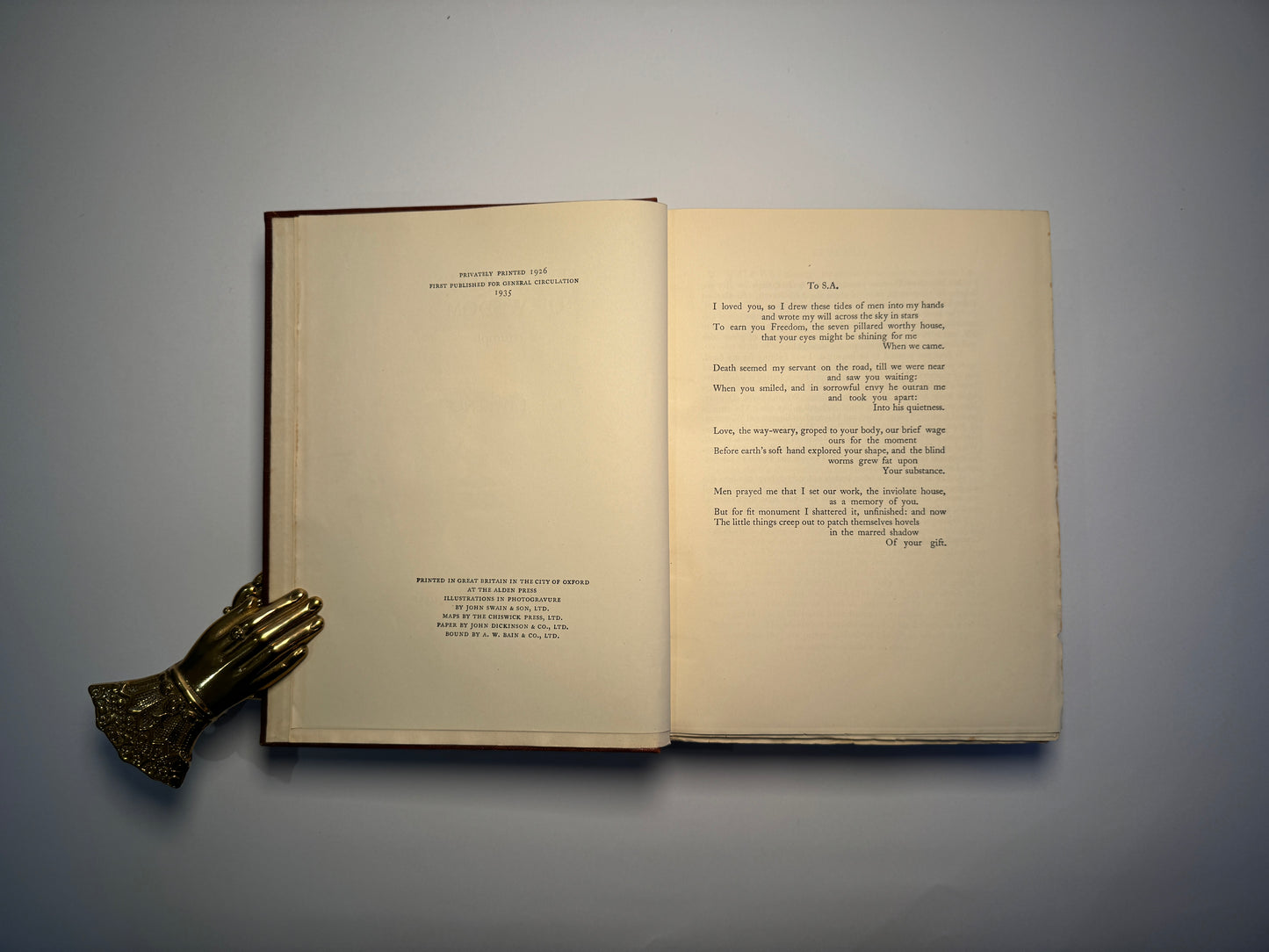 Seven Pillars of Wisdom by T. E. Lawrence
