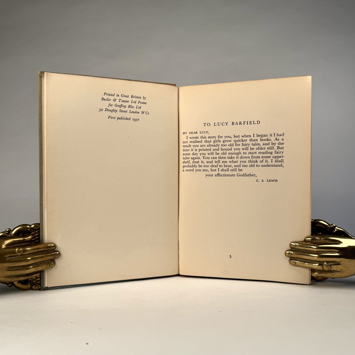 C. S. Lewis’s The Lion, the Witch and the Wardrobe - Rare Unclipped Original Dust Jacket